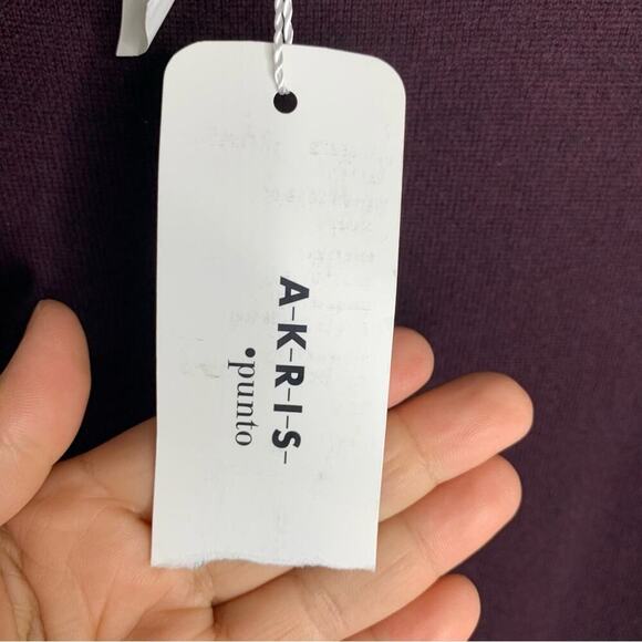 Akris Punto cashmere wool blend sleeveless sweater midi dress size 12 - Picture 6 of 11